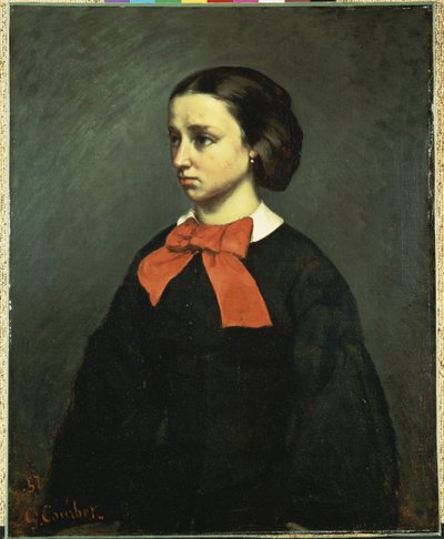 Porträtt av fröken Jacquet, 1857 av Gustave Courbet