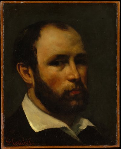Porträtt av en man av Gustave Courbet