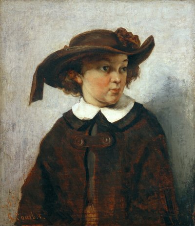 Porträtt av en ung flicka av Gustave Courbet