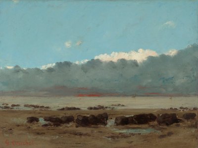 Black Rocks i Trouville av Gustave Courbet