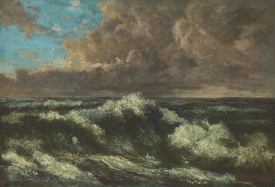 Seascape; Havsbild, ca 1870 av Gustave Courbet