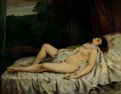 Sova naken av Gustave Courbet