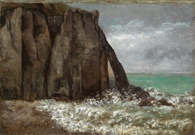 Stranden vid Étretat av Gustave Courbet