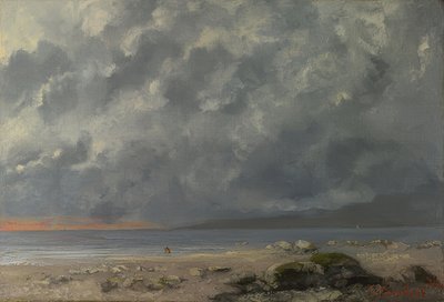 Strandmusik. 1874 av Gustave Courbet