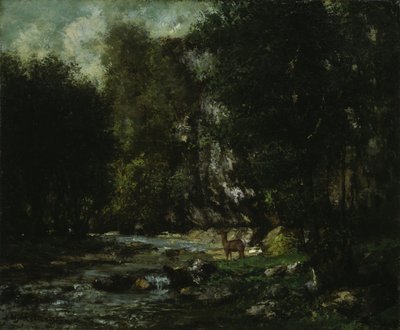 Bäcken av Les Puits-Noir, ca. 1855. av Gustave Courbet