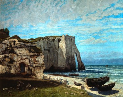 Etretats klippor efter ett åskväder, 1870. av Gustave Courbet