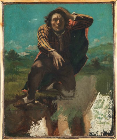 The Mad Man with Fear, ca 1844 (olja på duk) av Gustave Courbet
