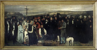 Begravningen i Ornans - av Gustave Courbet, Musée d