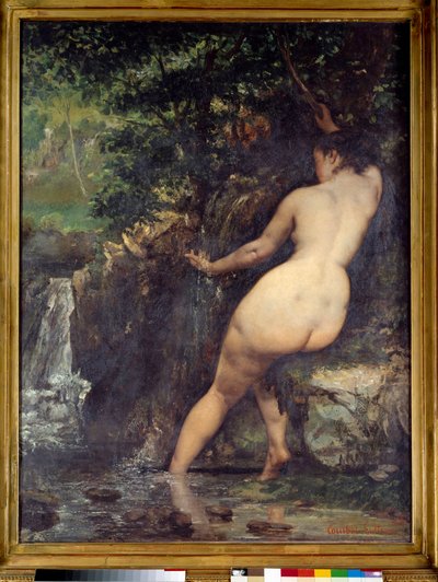 Källan eller badgästen vid källan Målning av Gustave Courbet (1819-1877) 1868 Sön. 1,28x0,97 m Paris, musee d