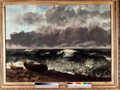 Det stormiga havet säger vågen. Målning av Gustave Courbet (1819-1877) av Gustave Courbet