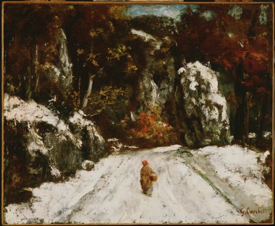 Winter in the Jura av Gustave Courbet