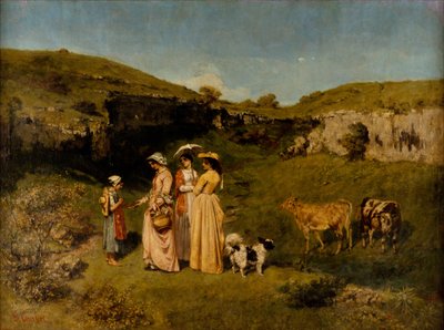 Byens unga damer av Gustave Courbet