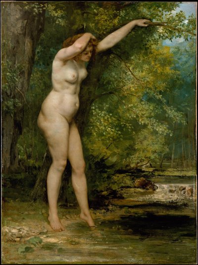 Young bather av Gustave Courbet