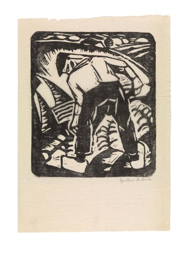 Holländska: Potatisskördare eller Bonden av Gustave de Smet