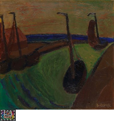 Hamnutsikt av Gustave de Smet