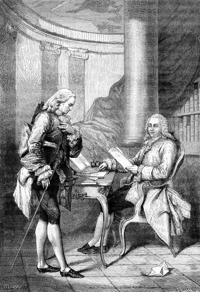 Anne Robert Jacques Turgot fick ett referensbrev, 1898. av Gustave Demoulin