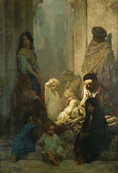 La Siesta, Minnen från Spanien. av Gustave Dore