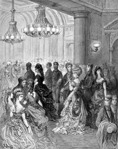 "A Ball at the Mansion House", 1872. av Gustave Dore