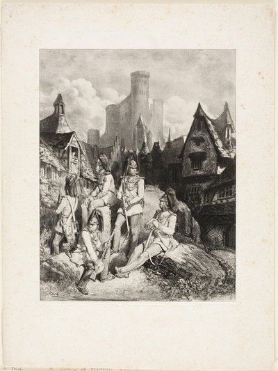 En grupp österrikiska vakter av Gustave Dore