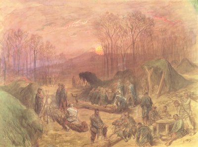 Ett militärt läger av Gustave Dore