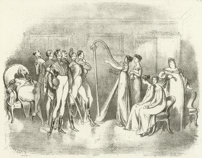 Corinna eller sångstift 1810 (gravyr) av Gustave Dore