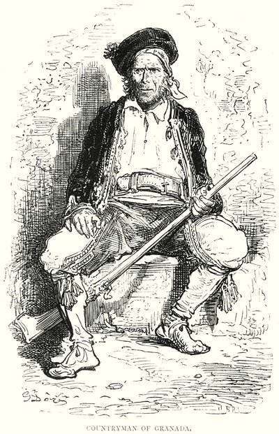 Landsman från Granada (gravyr) av Gustave Dore