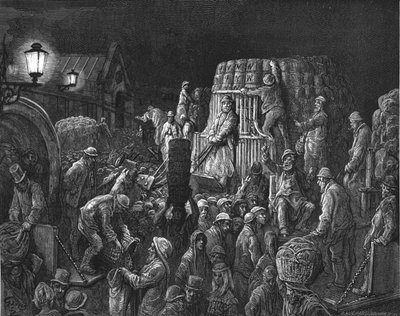"Covent Garden Market - Early Morning", 1872. av Gustave Dore
