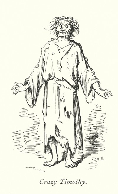Crazy Timothy (gravyr) av Gustave Dore