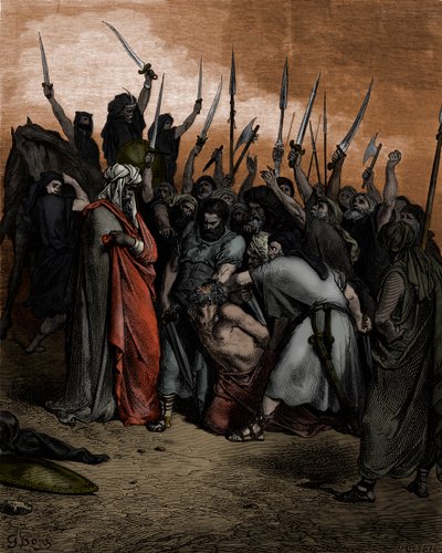 Death of Agag av Doré - Bibeln av Gustave Dore
