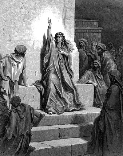 Deborah, hebreisk profetissa och domare, 1866 av Gustave Dore