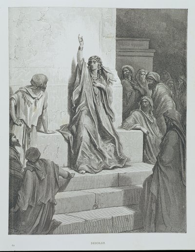 Deborah, graverad av Ettlin, c.1868 av Gustave Dore
