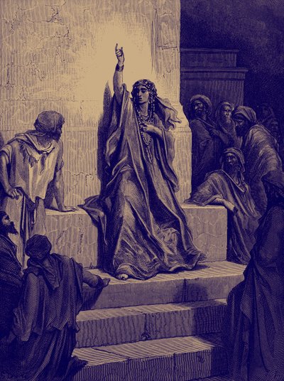 Deborahs triumfsång av Doré. - Bibeln av Gustave Dore