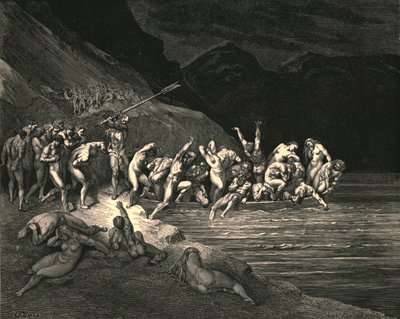 På ett liknande sätt Adams onda kull, c1890. av Gustave Dore
