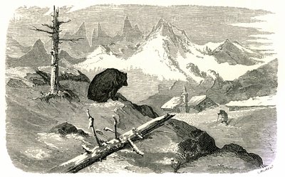 Gravyr av Gustave Dore som illustrerar boken "Voyage aux Pyrenees d