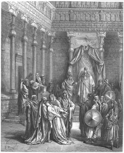 Ester i Ahasveros närvaro, av Gustave Dore