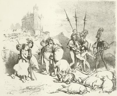 Feodalt bruk (gravyr) av Gustave Dore