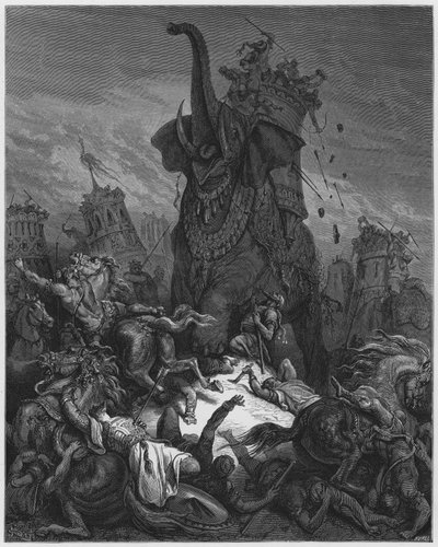 Gustave Dore Bibeln: Eleazars död av Gustave Dore