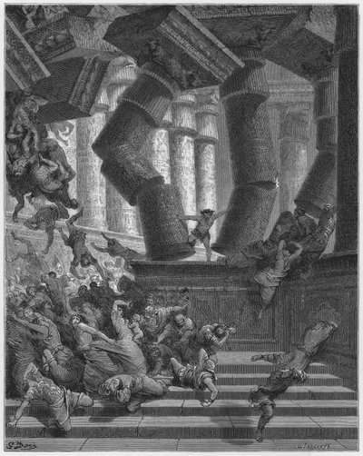 Gustave Dore Bibeln: Simsons död av Gustave Dore