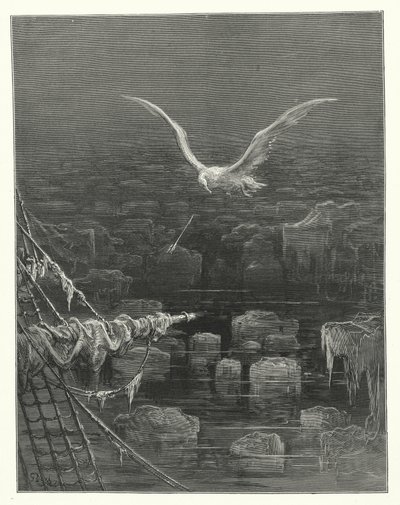 Gustave Dore illustration till Coleridges Rime of the Ancient Mariner (gravyr) av Gustave Dore
