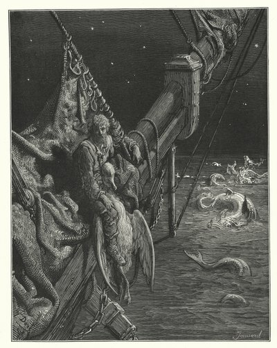 Gustave Dore illustration till Coleridges Rime of the Ancient Mariner (gravyr) av Gustave Dore