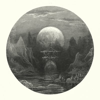 Gustave Dore-illustration till Coleridges Rime of the Ancient Mariner (gravyr) av Gustave Dore
