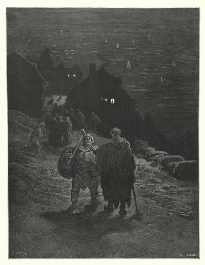 Gustave Dore-illustration till Coleridges Rime of the Ancient Mariner (gravyr) av Gustave Dore