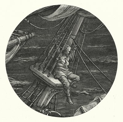 Gustave Dore-illustration till Coleridges Rime of the Ancient Mariner (gravyr) av Gustave Dore