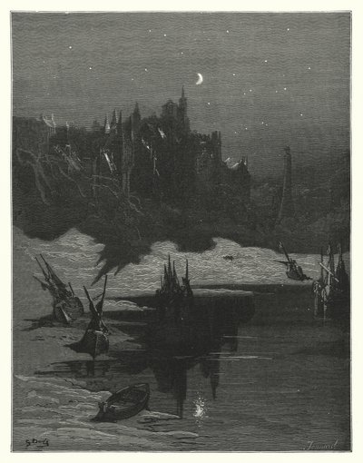 Gustave Dore-illustration till Coleridges Rime of the Ancient Mariner (gravyr) av Gustave Dore