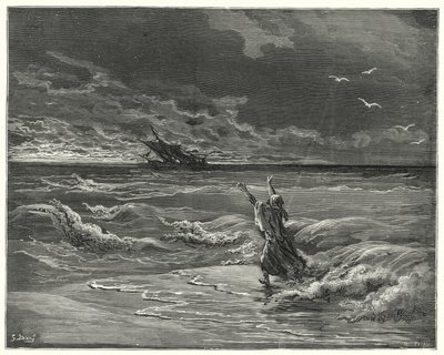 Gustave Dores Don Quijote: "Kom tillbaka, min kära dotter, för jag förlåter dig alla" (gravyr) av Gustave Dore