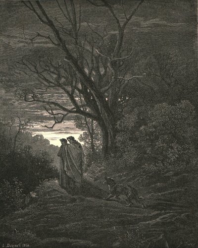 Han, snart han såg att jag grät, c1890. av Gustave Dore