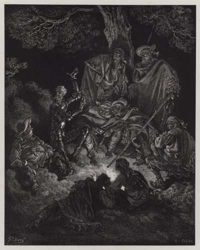 Illustration från Don Quixote de la Mancha av Gustave Dore
