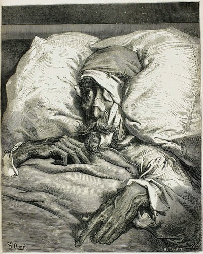 Illustration från romanen Don Quijote, av Miguel de Cervantes, 1863. av Gustave Dore