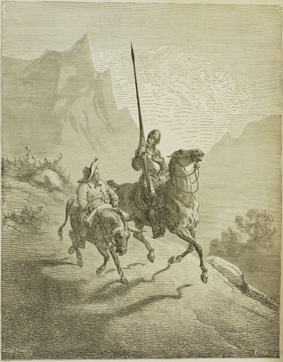 Illustration till boken Don Quixote de la Mancha av M. de Cervantes, 1863 av Gustave Dore