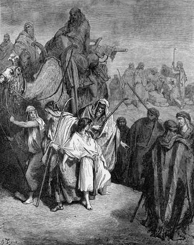 Josef sålde till Egypten av Gustave Dore